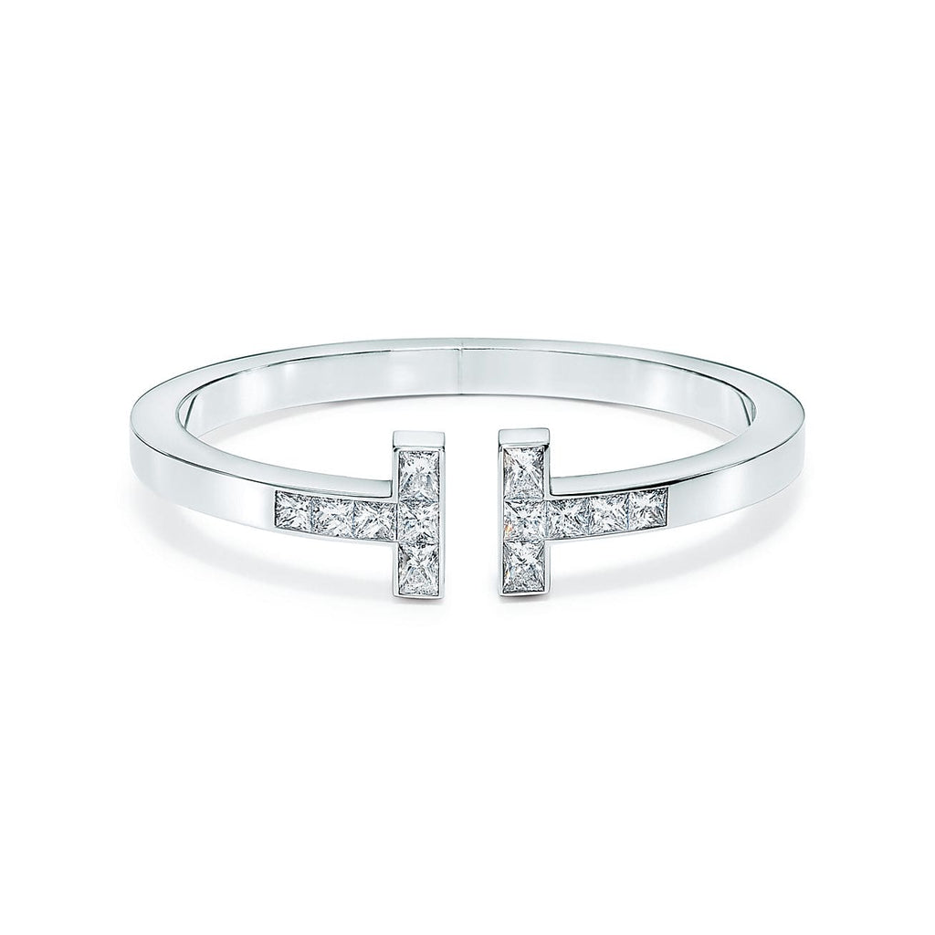 18K Tiffany Diamond Square Bracelet