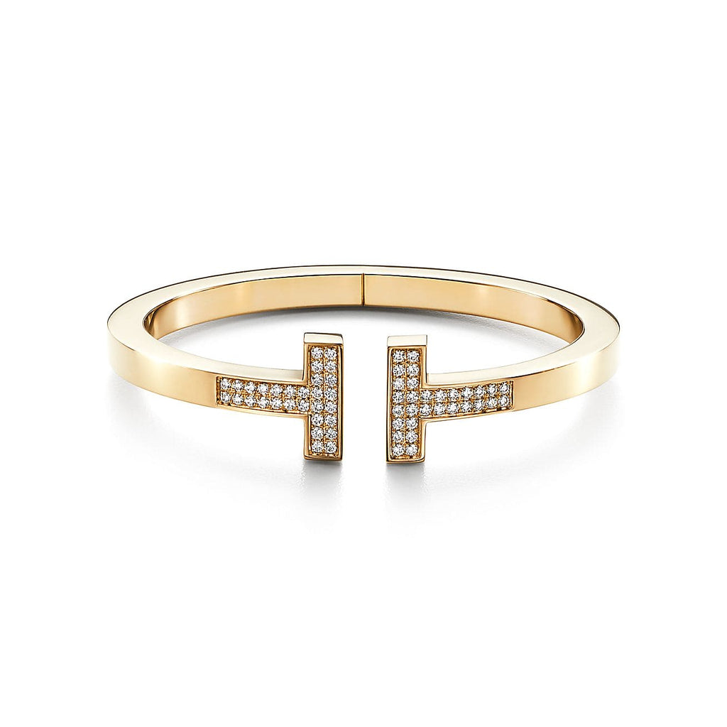 18K Tiffany Diamond Square Bracelet