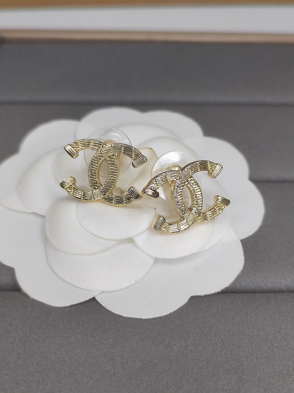 18K Classic  Chanel Earrings