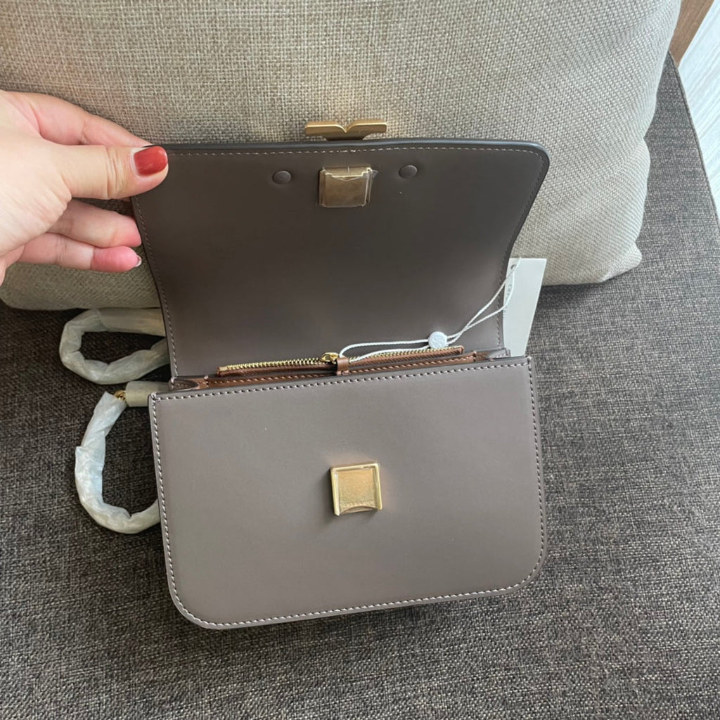 CELINE TRIOMPHE BOX 18 CALFSKIN GREY