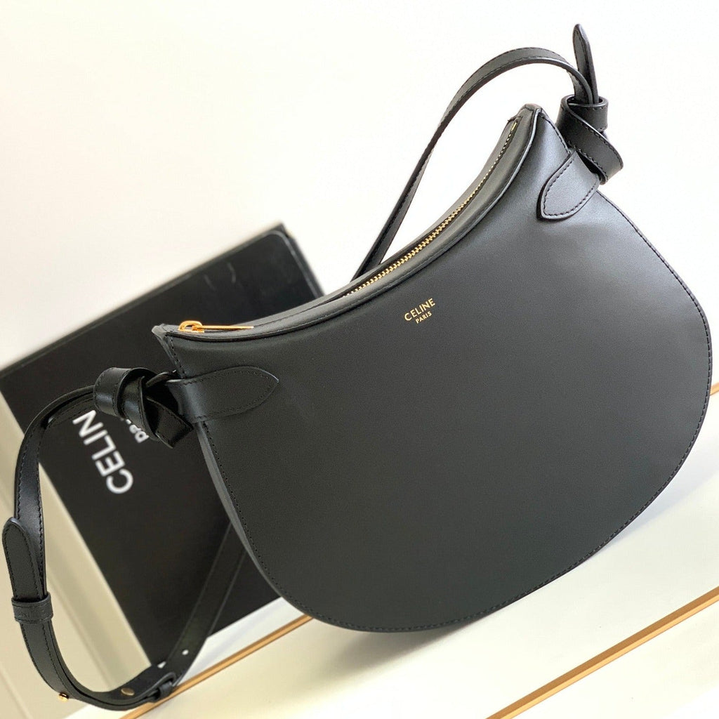 CELINE TRIOMPHE CLASSIC 25 BLACK CALFSKIN