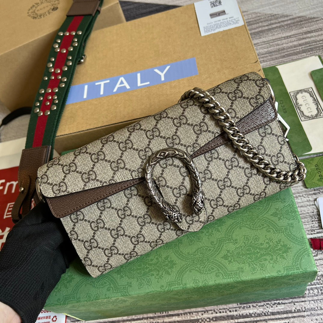 GUCCI DIONYSUS 25 SMALL BAG IN  SUPREME CANVAS