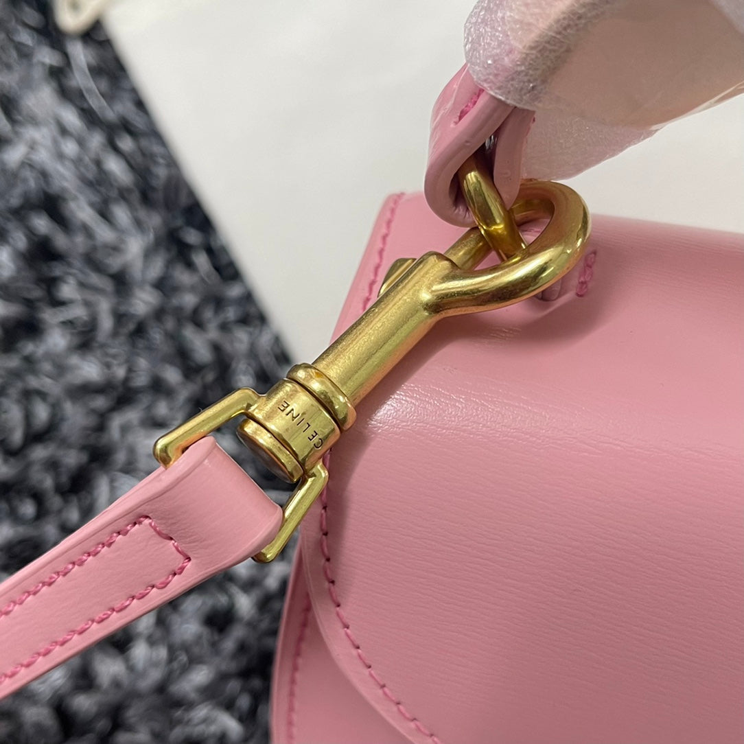 CELINE BESACE TRIPHOME 17 CALFSKIN PINK PASTEL