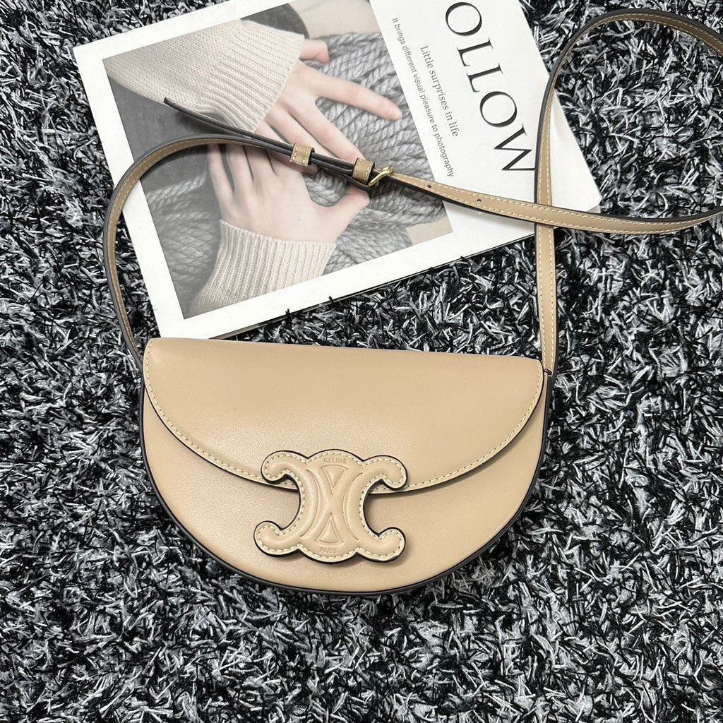 CELINE BESACE TRIPHOME 23 BEIGE CREAM CALFSKIN
