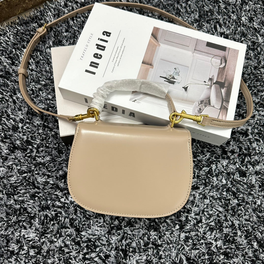 CELINE BESACE TRIPHOME 17 CALFSKIN BEIGE CREAM
