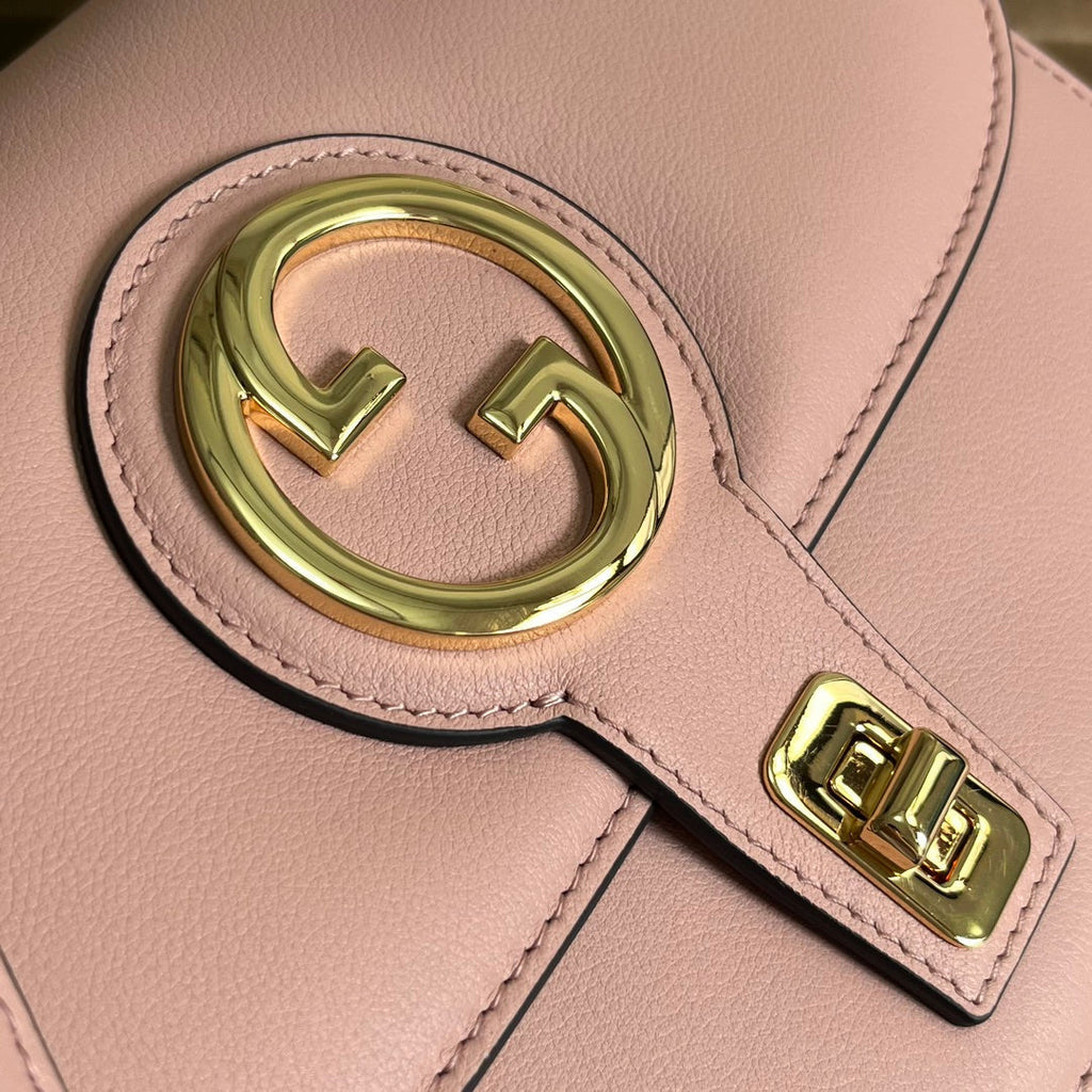 GUCCI BLONDIE 23 TOP-HANDLE BAG LIGHT PINK CALFSKIN