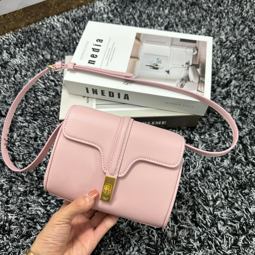 CELINE CLASSIC MINI 18 PINK PASTEL CALFSKIN