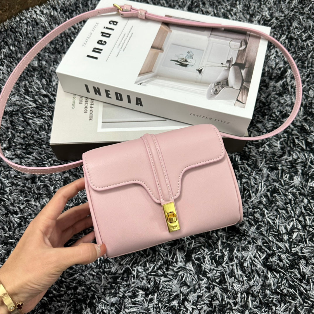 CELINE CLASSIC MINI 18 PINK PASTEL CALFSKIN
