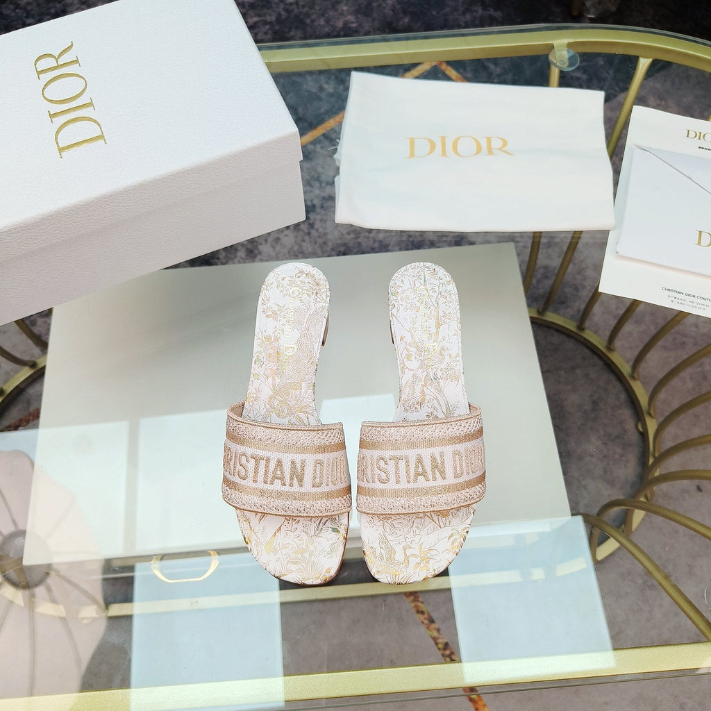 DIOR CD Mule Dway Heeled Slide 45mm Style 8