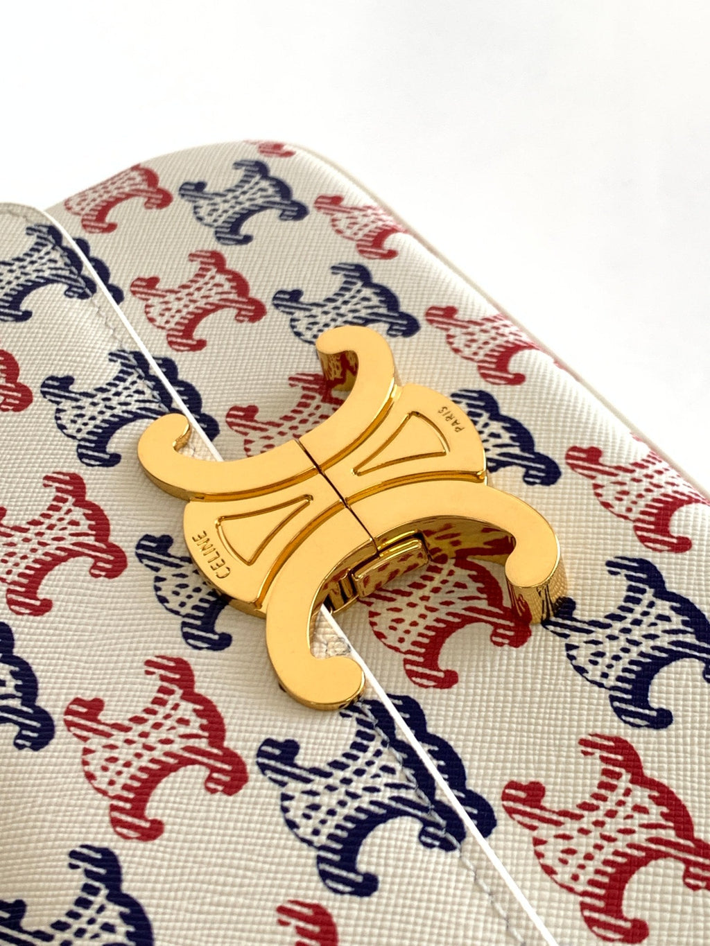 CELINE COLORFUL TRIPHOME 20 COWHIDE LEATHER