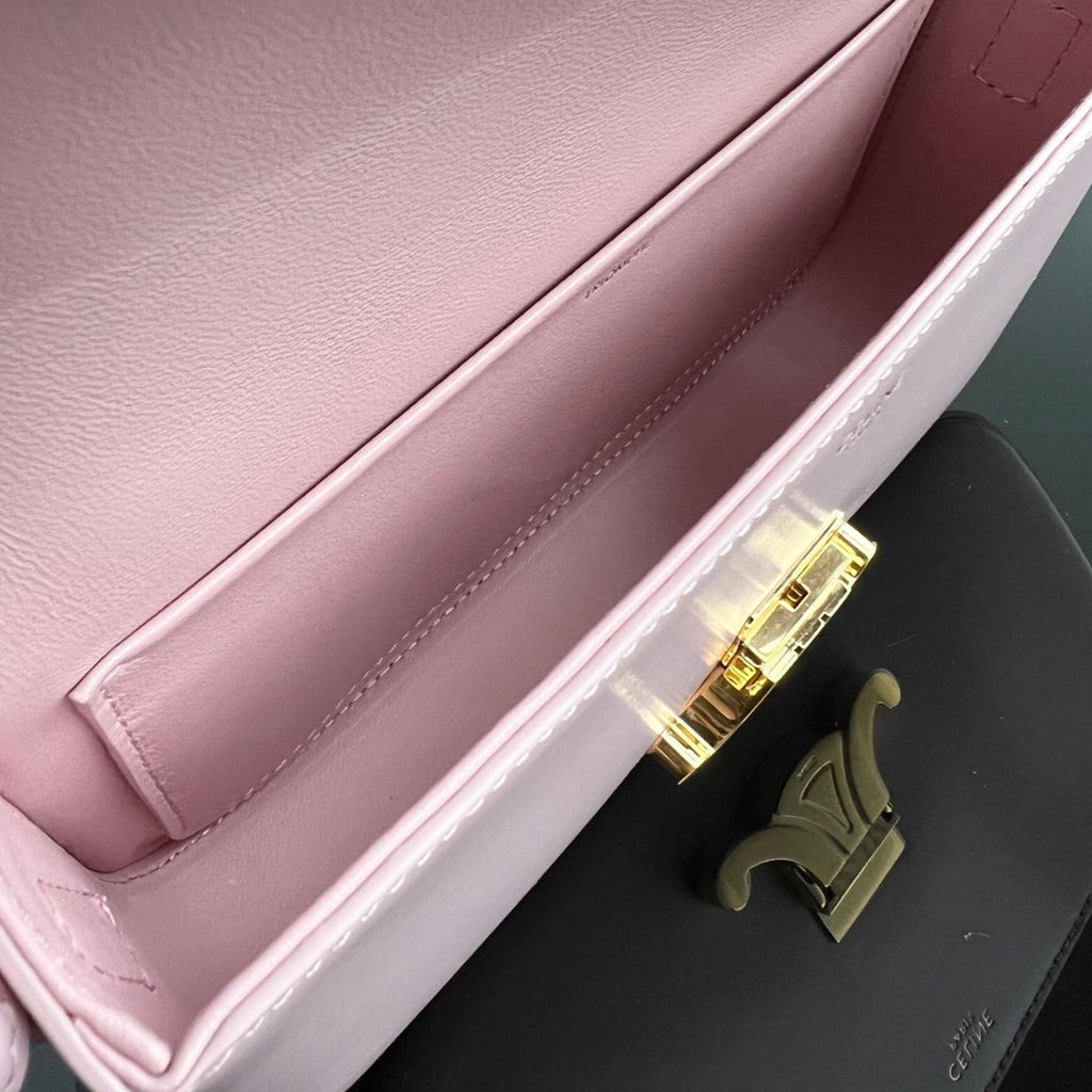 CELINE TRIOMPHE 20 PINK PASTEL CALFSKIN
