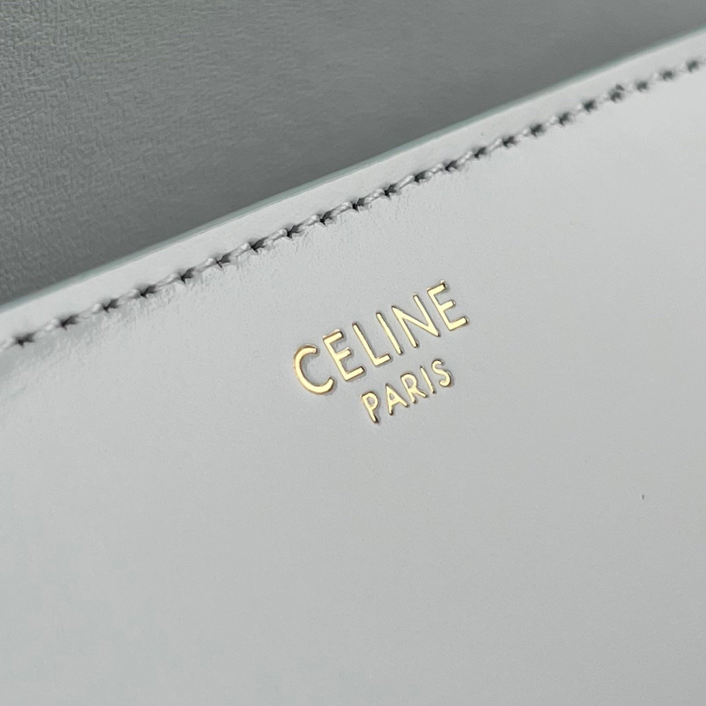 CELINE TRIOMPHE 20 BLUE PASTEL CALFSKIN