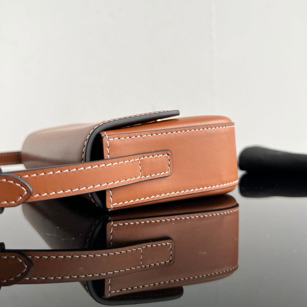 CELINE TRIOMPHE 20 CIDER ORANGE CALFSKIN