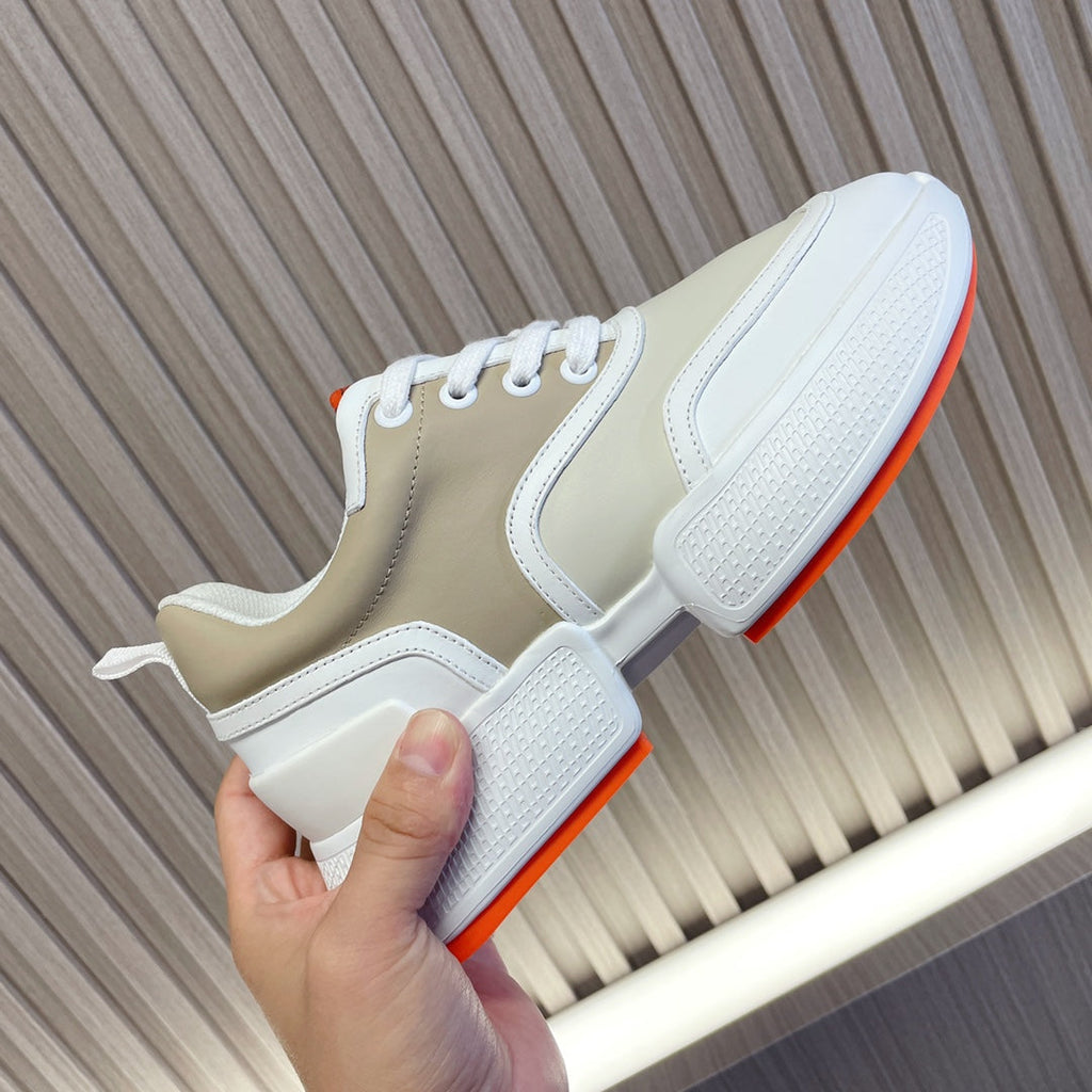 HERMES GIGA SNEAKER BEIGE MIX WHITE CALFSKIN