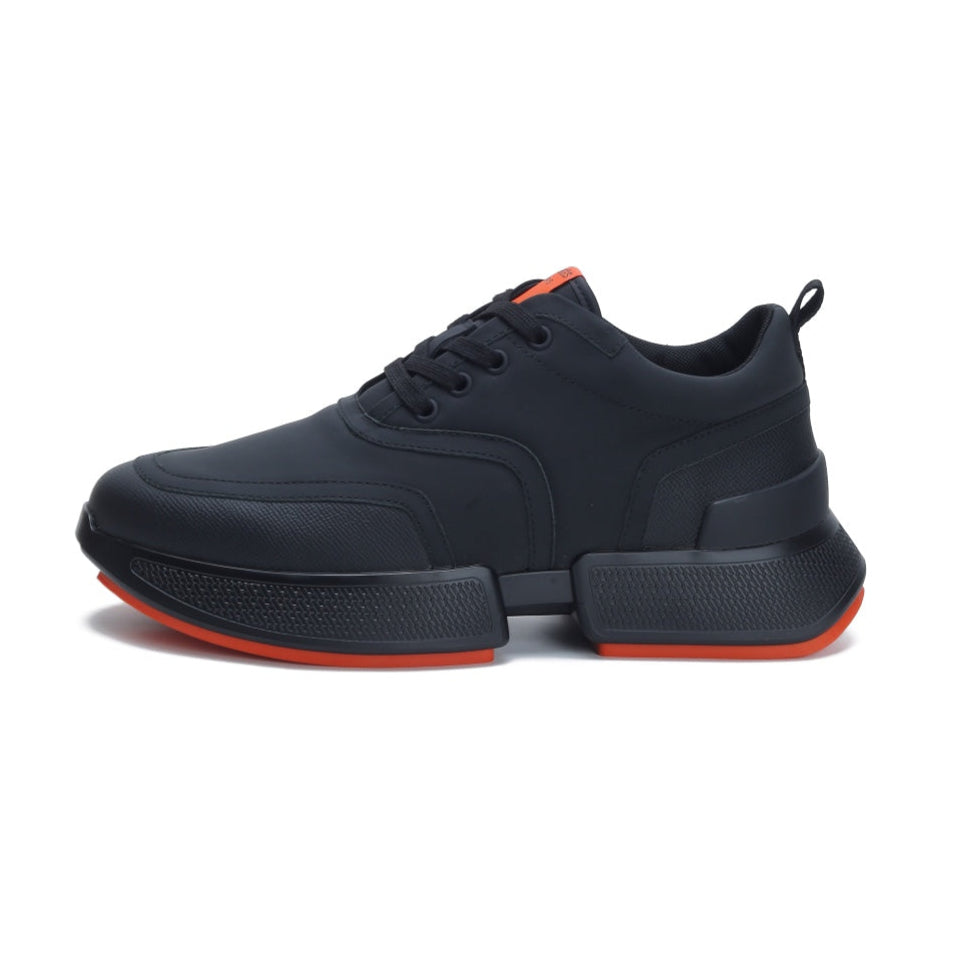 HERMES GIGA SNEAKER IN FULL BLACK STITCHED MESH AND CALFSKIN