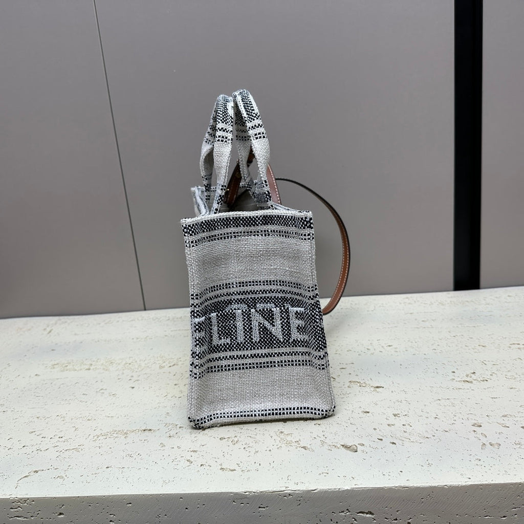 CELINE CABAS THAIS 26 CALFSKIN  GREY