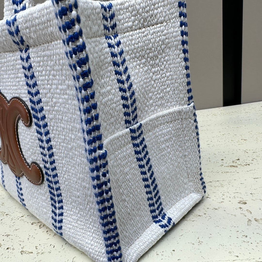 CELINE CABAS THAIS 26 CALFSKIN  WHITE
