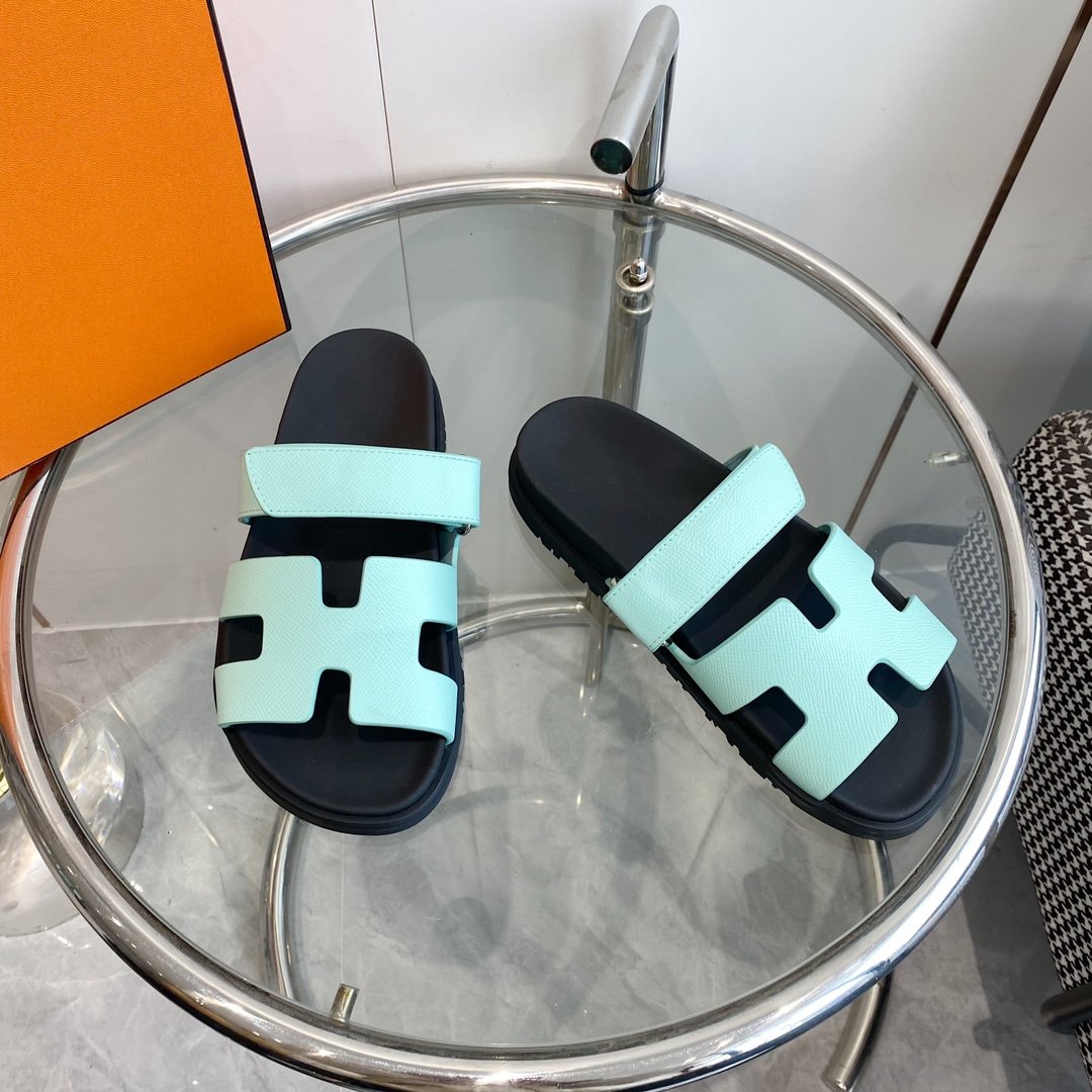HERMES CHYPRE EPSOM Sandal Light Tf Leather