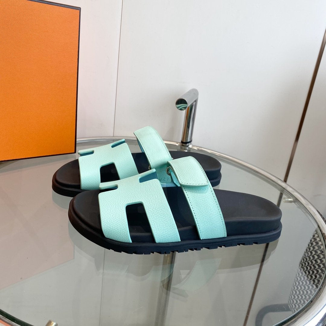 HERMES CHYPRE EPSOM Sandal Light Tf Leather