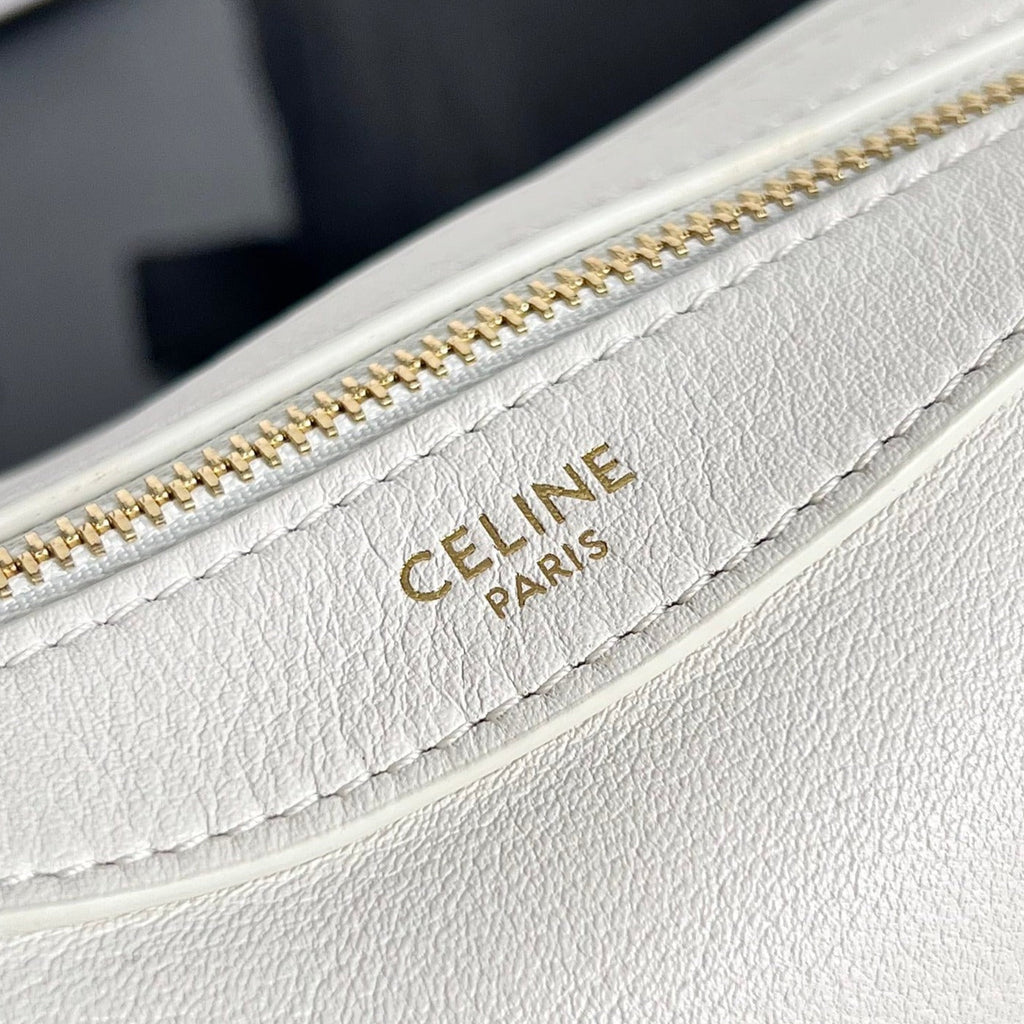 CELINE MINI SOFT 19 CALFSKIN HANDBAG WHITE