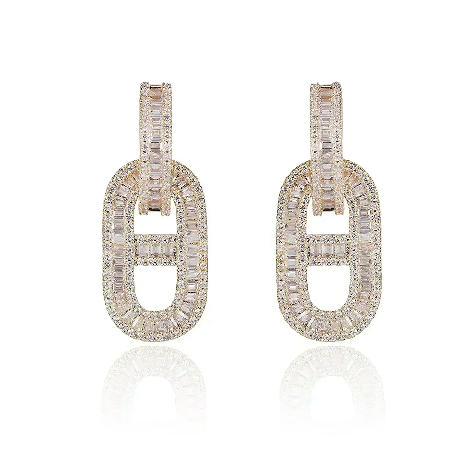 18K Diamonds Hermes Earrings