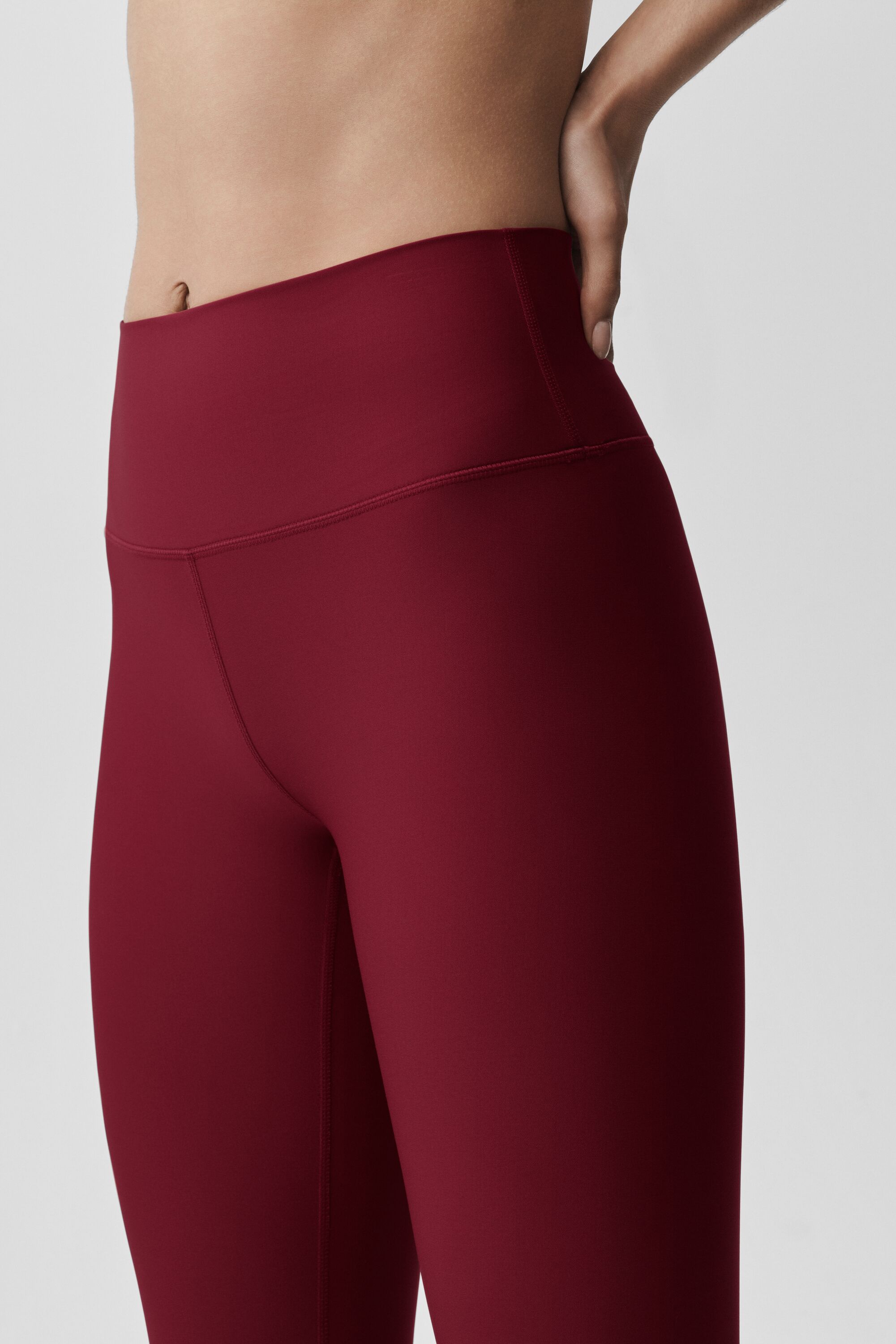 Women's 7/8 High-Waist Airlift Yoga Leggings - Squat-Proof Compression Legging in Summer Romance Red