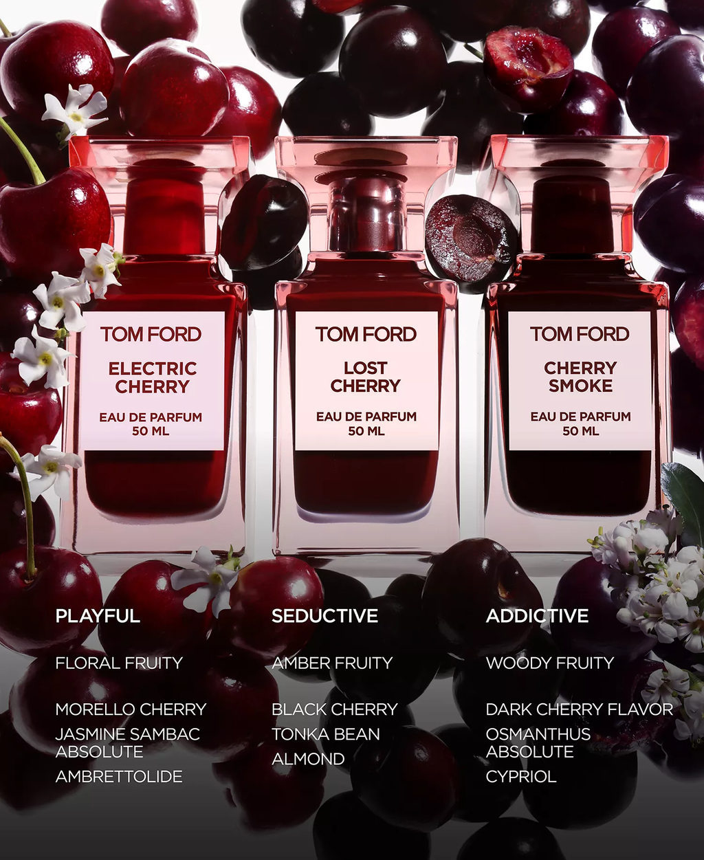 TF Lost Cherry Eau de Parfum — Black Cherry Tonka Bean & Almond Seductive Unisex Luxury Fragrance | Private Blend 100ml