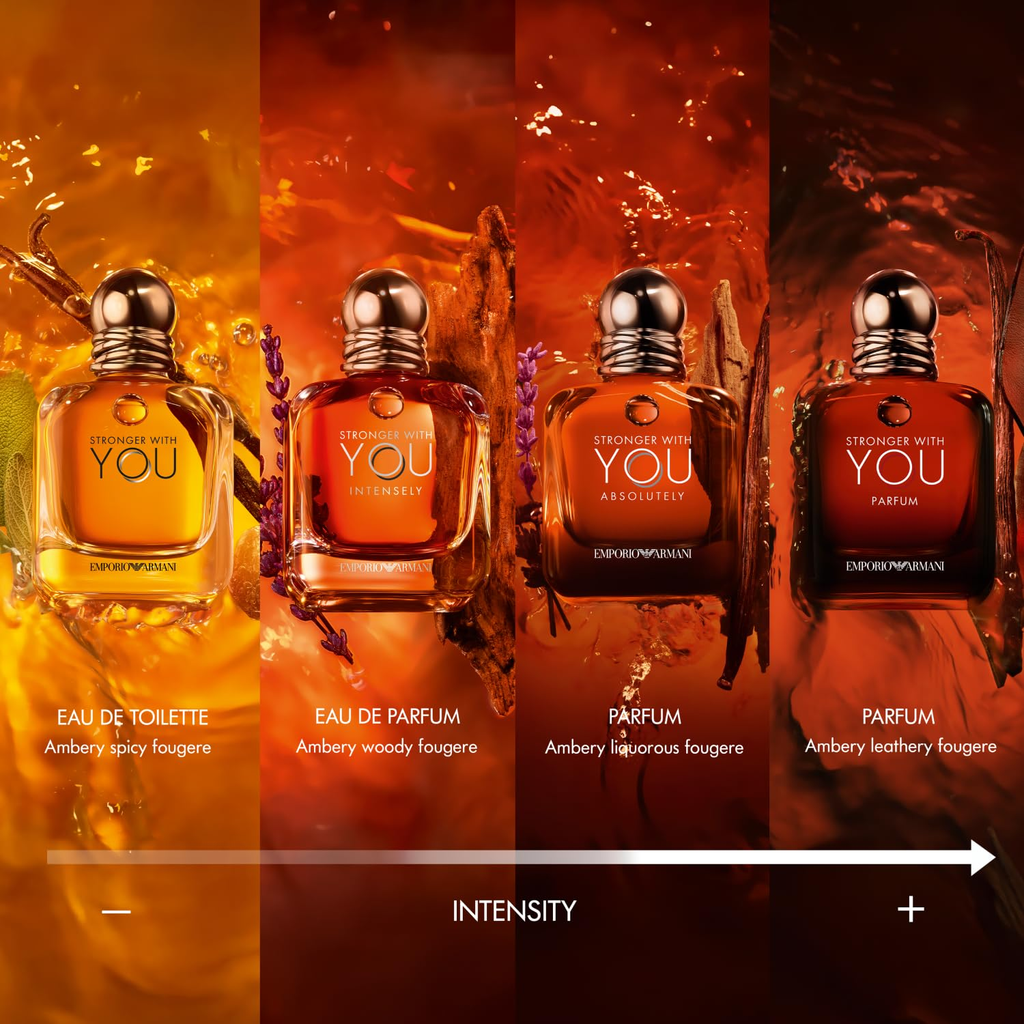 Stronger With You Absolutely Parfum — Rum Accord Lavender Vanilla & Cedarwood Addictive Men’s Luxury Fragrance | Amber Red Bottle 100ml