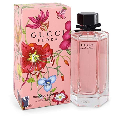 Flora Gorgeous Gardenia Eau de Toilette — Gardenia Pear & Frangipani Fresh Floral Women’s Luxury Fragrance | Pink Hexagonal Bottle 100ml