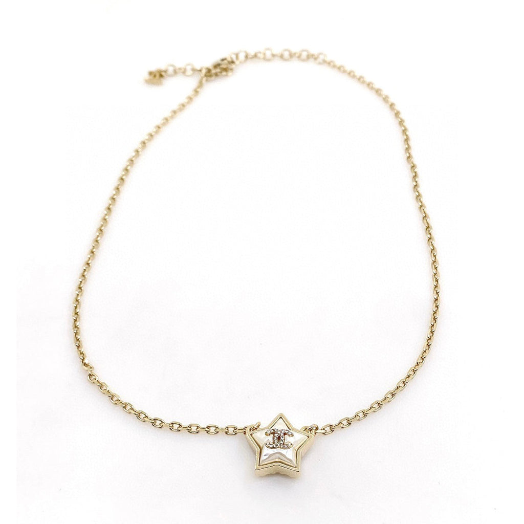 18K  Chanel Star Pearl Necklace