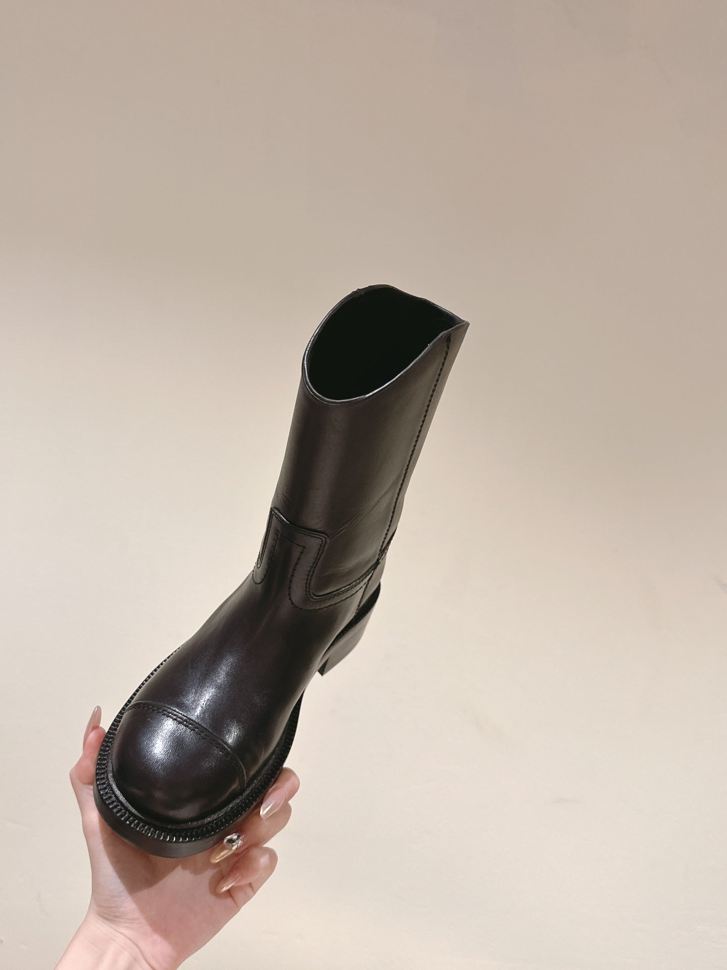 CHANEL SHORT BOOTS BROWN CALFSKIN