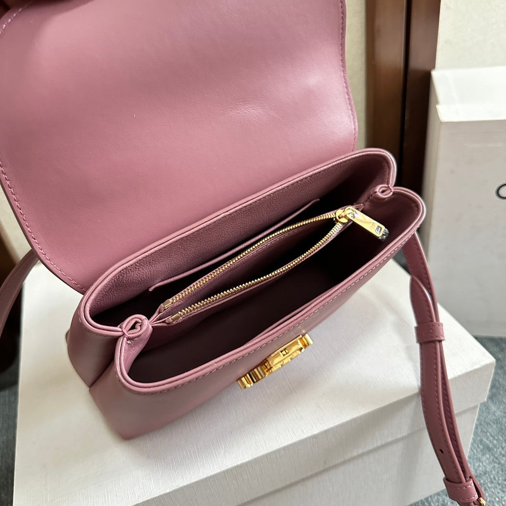 CELINE NINO BAG 20 IN OPIUM SOFT CALFSKIN GOLD HARDWARE