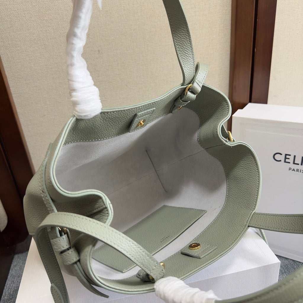CELINE MINI CABAS ANAIS CUIR TRIOMPHE 20 IN LIGHT CLAY GRAINED CALFSKIN