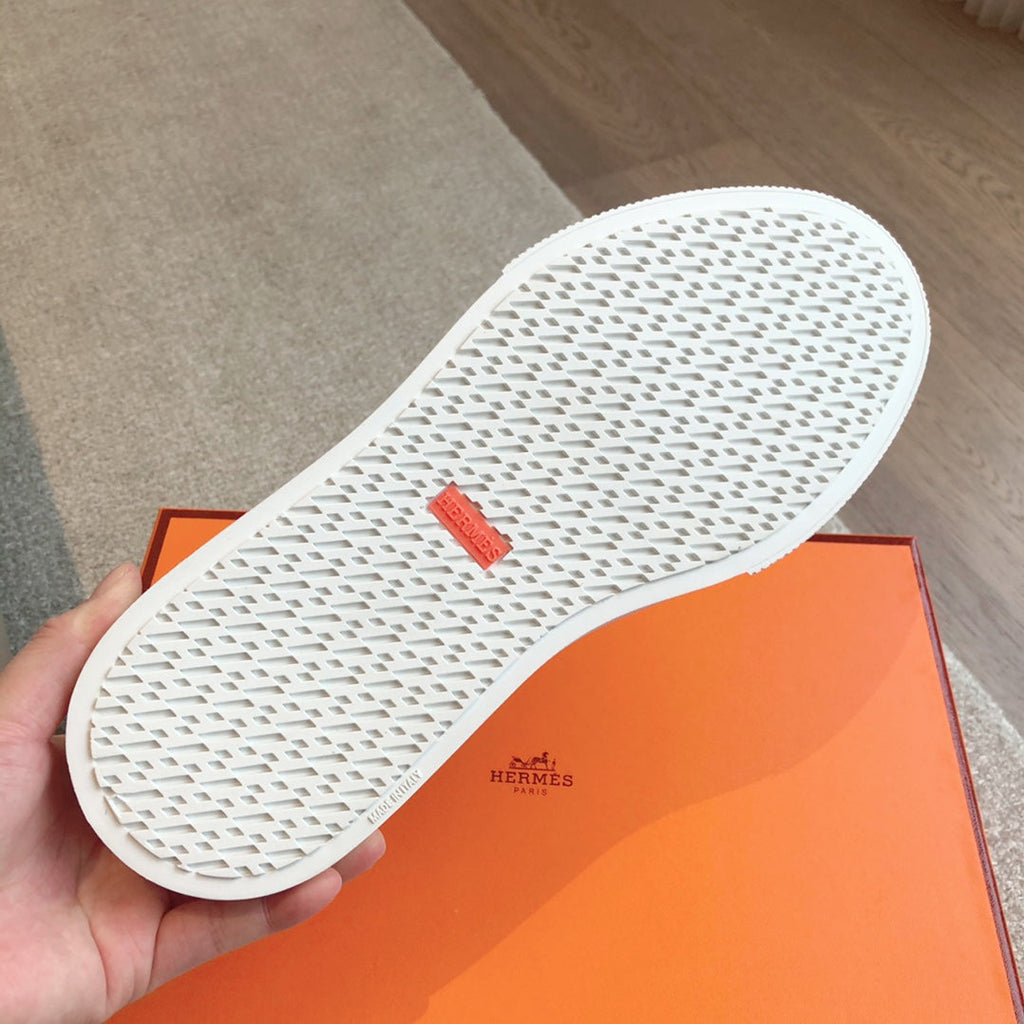 HERMES IRWIN SNEAKER WHITE CALFSKIN