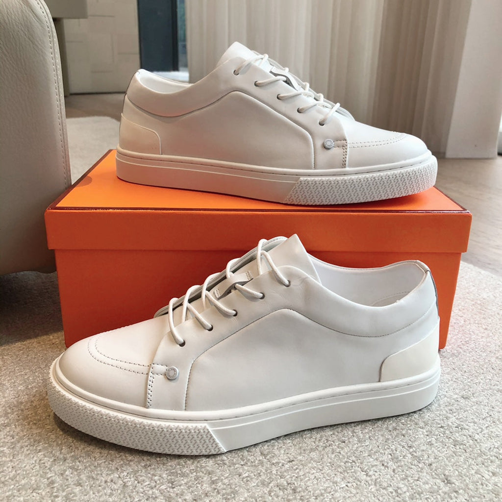 HERMES IRWIN SNEAKER WHITE CALFSKIN