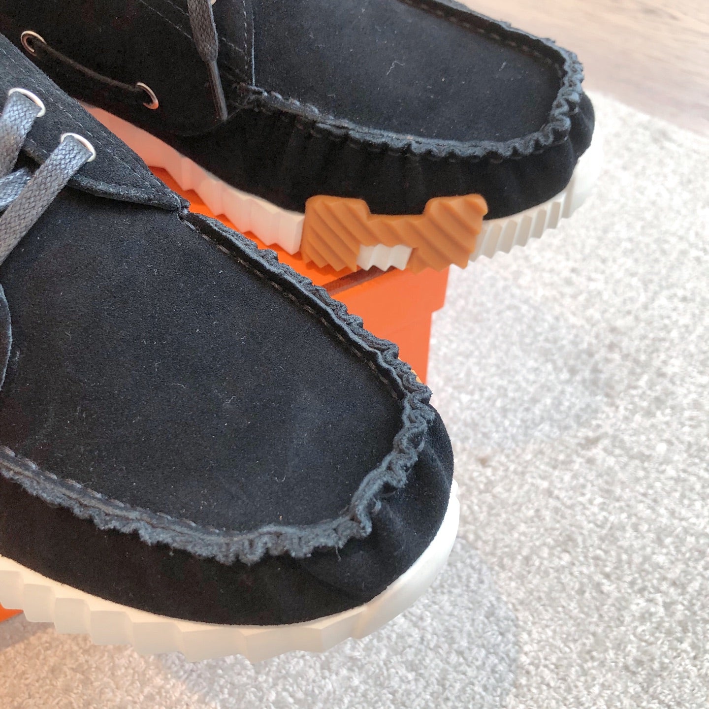 HERMES KETCH SNEAKER IN BLACK SUEDE