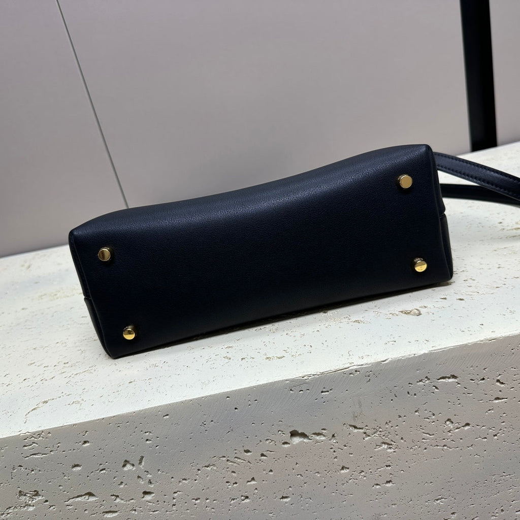 CELINE NINO TEEN MEDIUM 25 BAG IN BLACK SOLF CALFSKIN