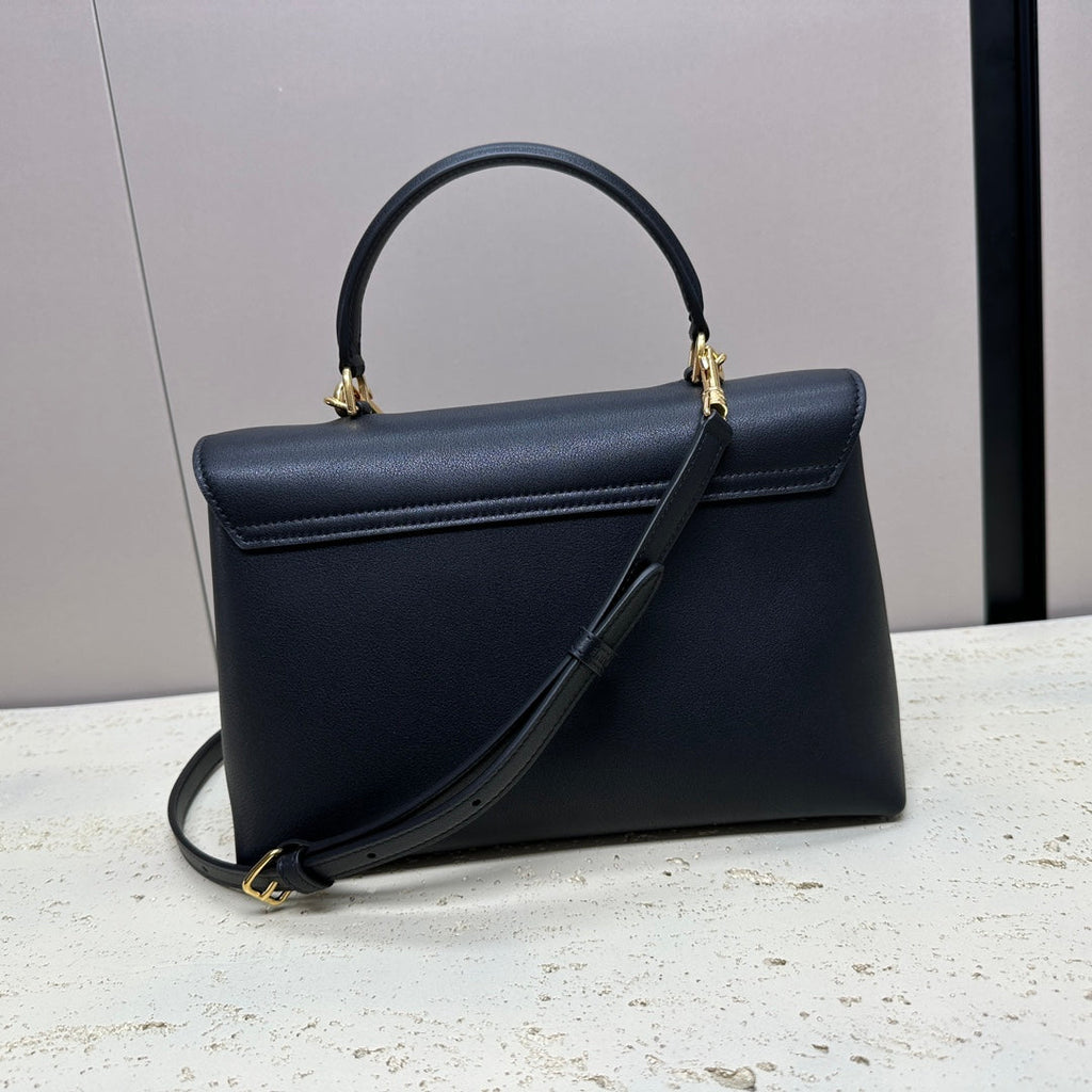CELINE NINO TEEN MEDIUM 25 BAG IN BLACK SOLF CALFSKIN