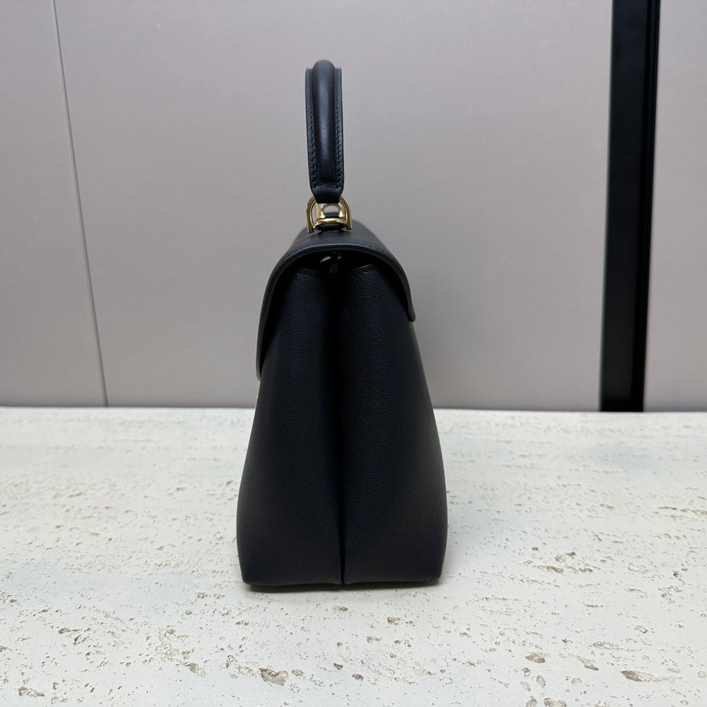 CELINE NINO TEEN MEDIUM 25 BAG IN BLACK SOLF CALFSKIN