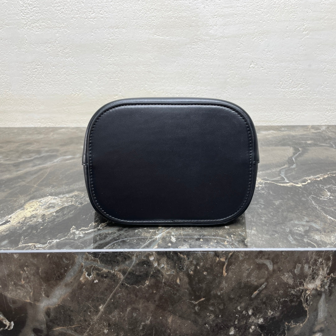 CELINE MINI 19 LOUISE BAG IN BLACK SMOOTH CALFSKIN