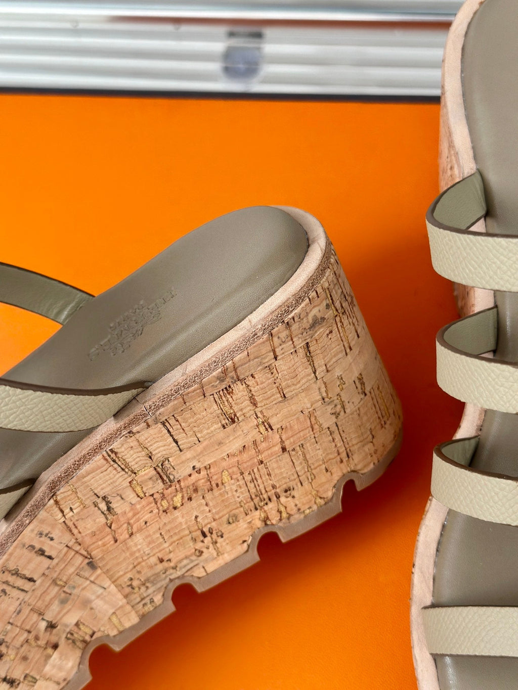 HERMES ISABELLA SANDAL TORTILLA CALFSKIN