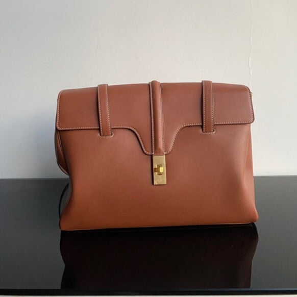 CELINE SOFT BAG 38 SMOOTH CALFSKIN TAN