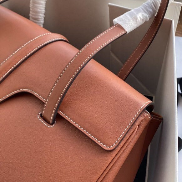 CELINE SOFT BAG 38 SMOOTH CALFSKIN TAN