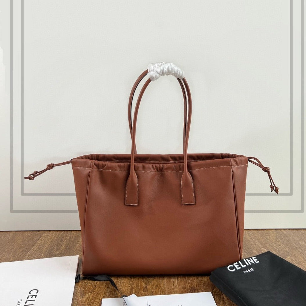 CELINE CUIR TRIOMPHE 44  TAN CALFSKIN