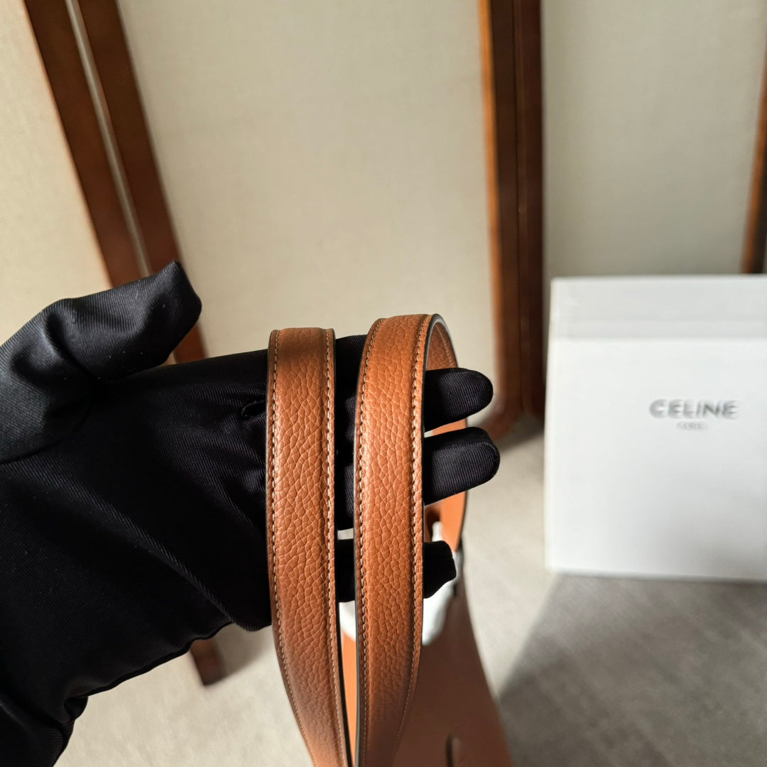 CELINE MEDIUM CABAS ANAÏS CUIR TRIOMPHE 54 IN BRONZE BROWN GRAINED CALFSKIN