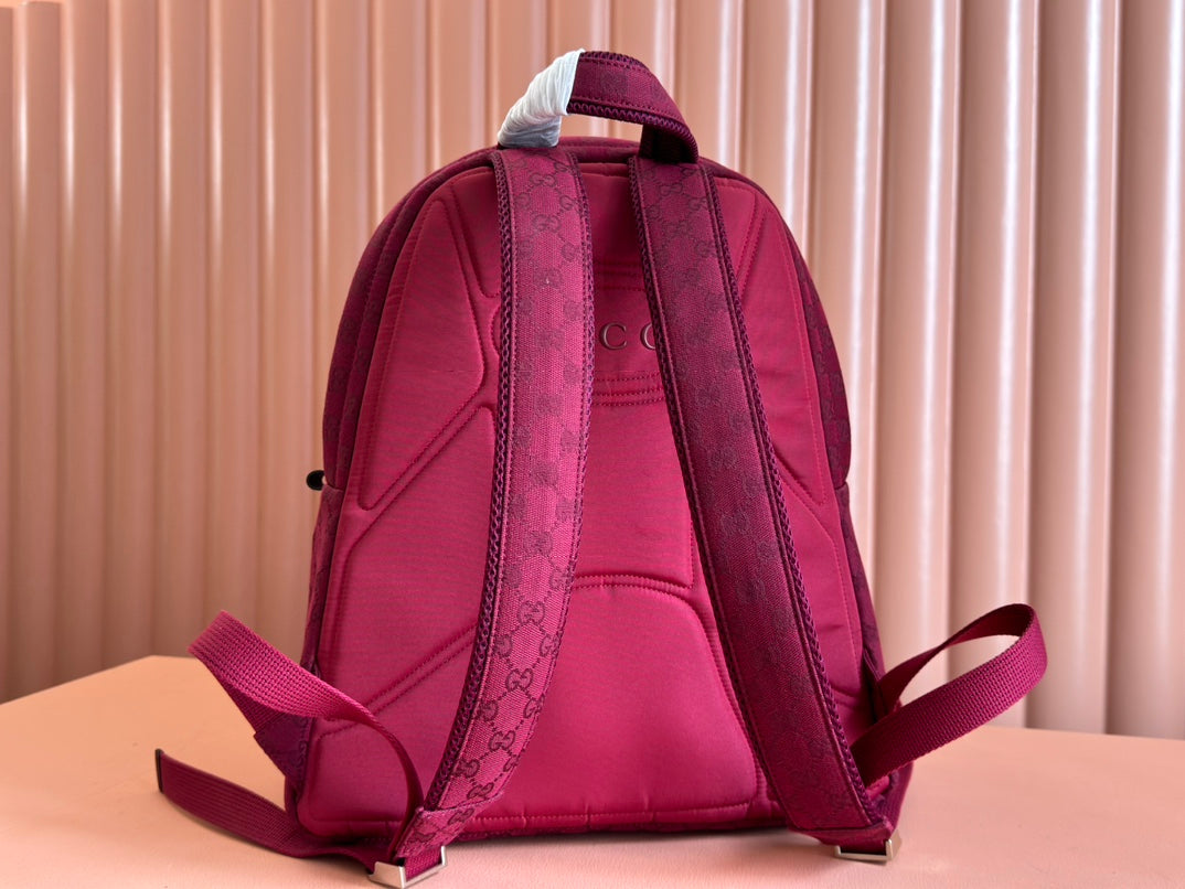 GUCCI MEDIUM BACKPACK 40 IN ROSSO ANCORA RED  CANVAS