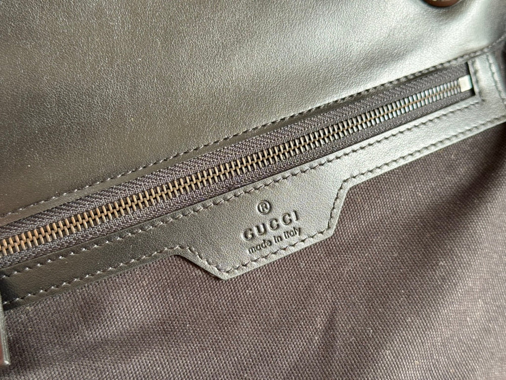 GUCCI MARMONT SHOULDER BAG 26 IN BLACK CALFSKIN BLACK CHAIN