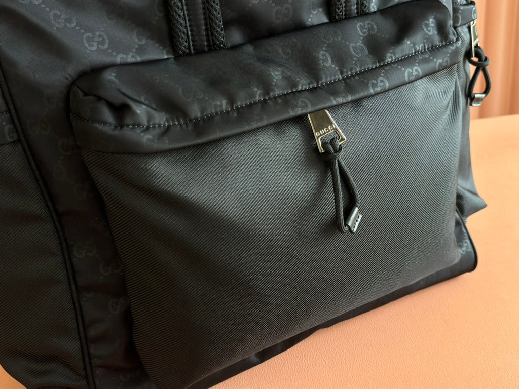 GUCCI NEXUS LARGE TOTE BAG 40 IN BLACK  NYLON