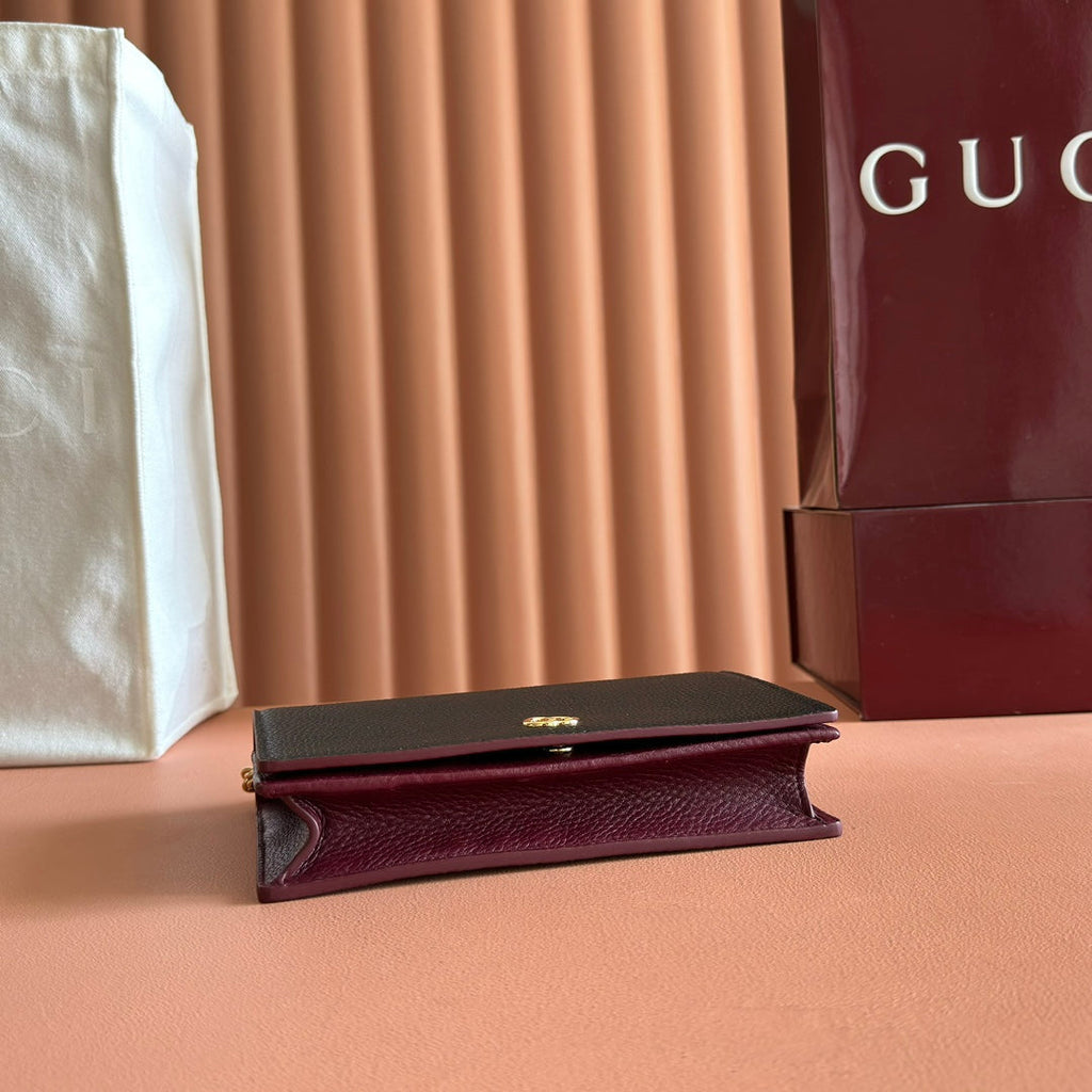 GUCCI 26S  MARMONT BAG 20 IN BLACK CALFSKIN