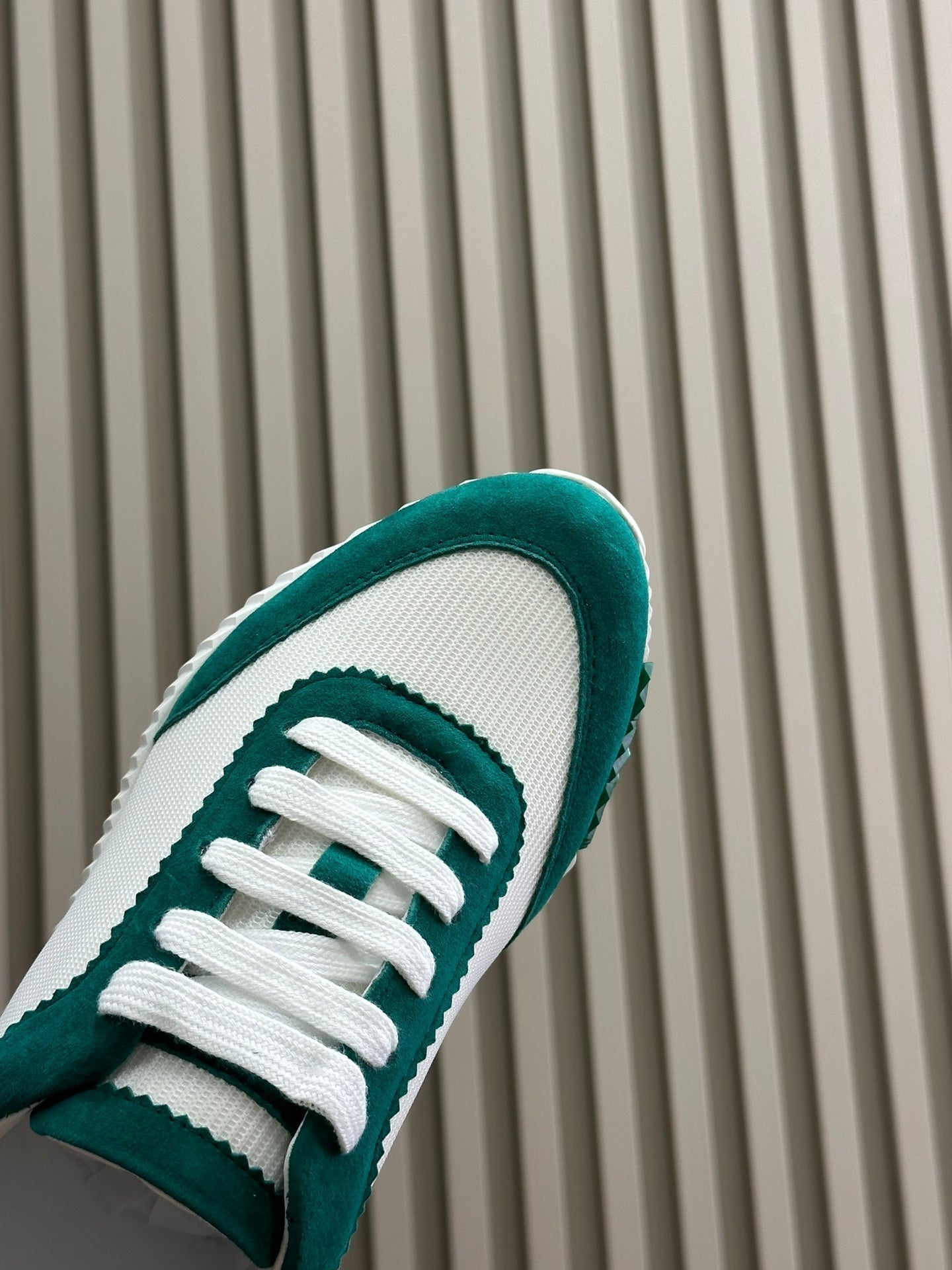 HERMES BOUNCING SNEAKERS TEAL MIX WHITE CALFSKIN